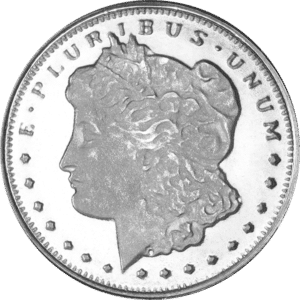 1/10 oz Morgan Silver Round