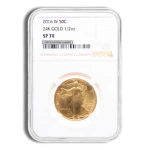 2016-W 1/2 oz Gold Walking Liberty Centennial Coin NGC SP70