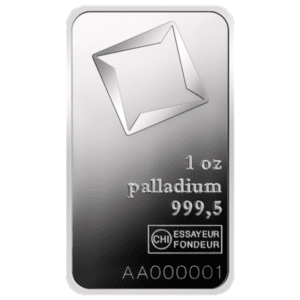 1 oz Valcambi Palladium Bar